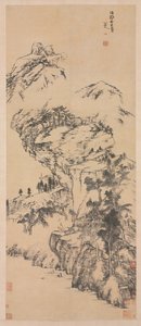 Landskab efter Guo Zhongshu, midten af 1600-tallet-1705.