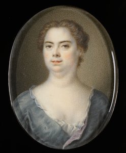Portræt af Esther Winter, hustru til Balthasar Denner af Balthasar Denner