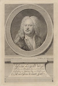 Portræt af Sylvius Leopold Weiss 1686-1750, 1750.