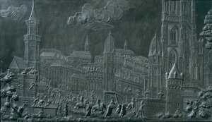 Kroningsoptoget af kejser Franz I Stephan von Lorraine i Frankfurt am Main den 10. oktober 1745 af Balthasar Ferdinand Moll