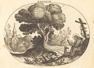 Sankt Egidius og en dåe af Balthasar Moncornet