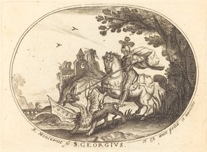 Sankt Georg og dragen af Balthasar Moncornet