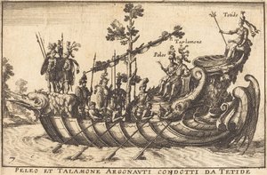 Peleus og Talamone Argonauts ledet af Tethys