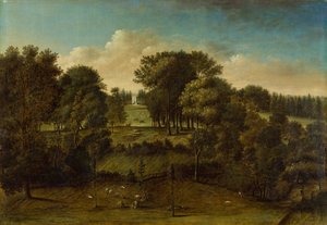 Studley Royal, Yorkshire (olie på lærred)