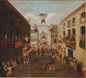 The Forze d "Ercole: The Castellani Acrobats in a Venetian Piazza, ca. 1746