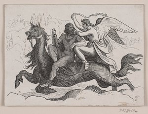 Illustration til "Arngrims sønner" af Balzer Dahl