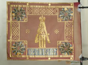 Banner for Leib-Guard Preobrazhensky Regiment, 1883 af Banners and Standards Flags