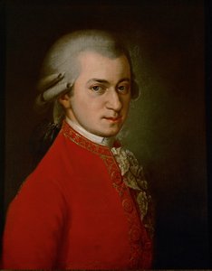 Wolfgang Amadeus Mozart ... (olie på lærred)