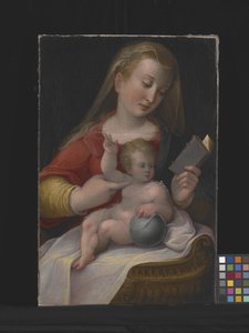 Madonna And Child (olie på lærred)