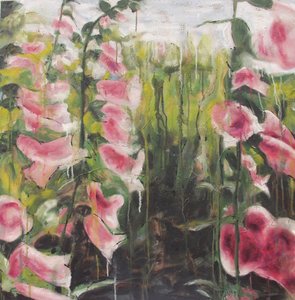 Farverige blomster i haven