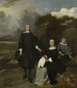 Familie i et landskab af Barend Graat