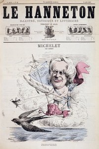 Tegnefilm Jules Michelet - af Gedeon i "" Le Hanneton"" 08/08/1867 af Baril Gedeon