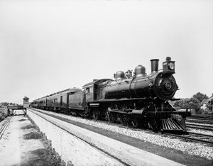 Pennsylvania Limited tog, Chicago, Illinois, USA, ca. 1908 (s/h-billede) af Barnes and Crosby