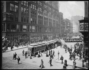 Udsigt over The Fair Store på State Street, Chicago, Illinois, USA, ca. 1905 (s/h-foto) af Barnes and Crosby