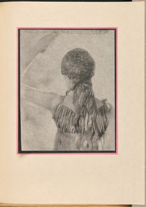 [Kvindelig danser som nymfe, set bagfra].