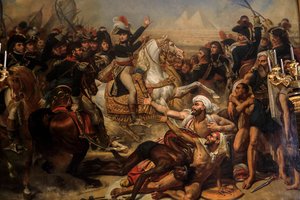 Bonaparte Haranguing sin hær før slaget ved pyramiderne. 1810 (Olie på lærred)