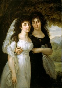 Portræt af Maistre-søstrene af Baron Antoine Jean Gros