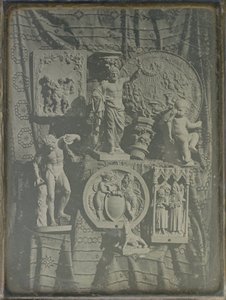 Stilleben med gipsafstøbninger af Baron Armand Pierre Séguier