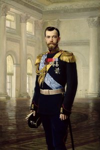 Portræt af kejser Nicholas II af Baron Ernest Friedrich von Liphart