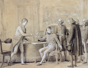 Underskrivelsen af konkordatet mellem Frankrig og Den Hellige Stol, 15. juli 1801 af Baron François Pascal Simon Gérard