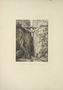 Natural Bridges of Icononzo, illustration fra "Views of the Cordilleras and Monuments of the Native Peoples of America" ​​af Alexander von Humboldt og Aime Bonpland, 1813 af Baron Friedrich Alexander von Humboldt