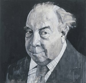 Portræt af J.B. Priestley, illustration til The Listener, 1970