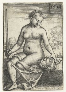 Judith med hovedet af Holofernes og sværd af Barthel Beham