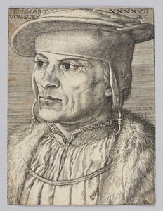 Portræt af Leonard Van Eckh af Barthel Beham