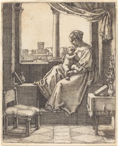 Jomfru ved vinduet af Barthel Beham