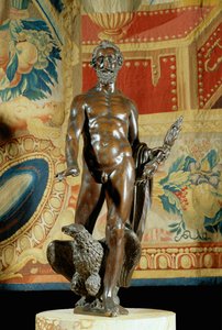 Den franske kong Henri IV som Jupiter, bronze 1600-1610 ...