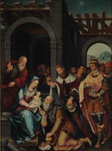 Tilbedelse af de hellige tre konger af Bartholomaeus Bruyn the Elder