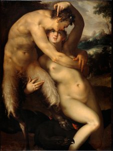 Jupiter og Antiope (maleri, ca. 1596)