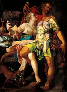 Odysseus ja Circe, Bartholomaeus Spranger (1546-1611) af Bartholomaeus Spranger