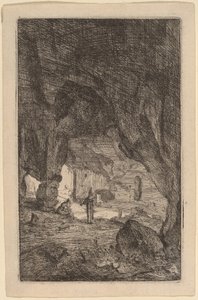 Grotte med brødre af Bartholomeus Breenbergh