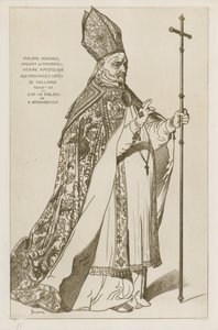 Philippe Rovenius, ærkebiskop af Philipopoli, apostolisk vikar, til de forenede provinser i Holland, 1648-55. Efter et maleri af B Breenbergh