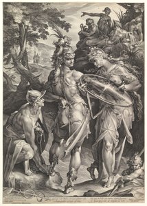 Minerva og Merkur bevæbner Perseus, 1604