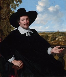 Portræt af Lucas van Beeck (ca. 1602-1657) (sandsynligvis) af Bartholomeus van der Helst