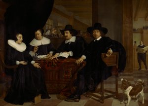 To regenter og to regentinder for Spinhuis af Bartholomeus van der Helst