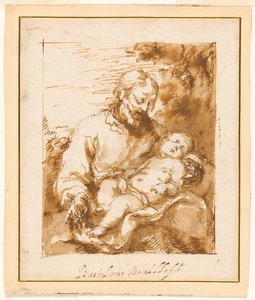 Sankt Josef og det sovende Jesusbarn af Bartolomé Esteban Murillo