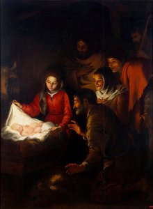 Hyrdernes tilbedelse, c1650. af Bartolomé Esteban Murillo