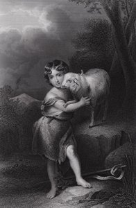 The Infant St John Dani af Bartolomé Esteban Murillo