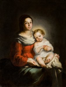 Jomfru og barn, ca. 1650. af Bartolomé Esteban Murillo