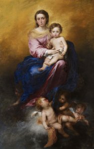 Rosenkransens Jomfru  af Bartolomé Esteban Murillo