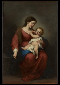 Jomfruen med barnet af Bartolomé Esteban Murillo
