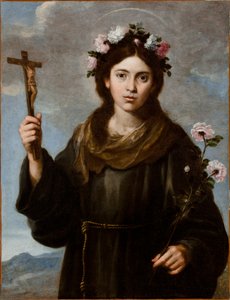 Sankt Rosa af Viterbo (1233-51) af Bartolome Esteban school of Murillo