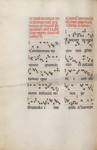 Missale: Fol. 171v: Musik for Alleluia etc. i begyndelsen af påsken, 1469.
