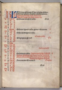 Missale: Fol. 4r: Marts Kalenderside, 1469. af Bartolomeo Caporali