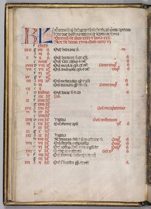 Missale: Efterår. :: December kalenderside, ೧೪೬೯. af Bartolomeo Caporali