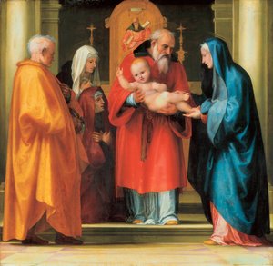 Præsentation af Jesus i templet (detaljer)