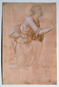 Bebudelsen af ​​Volterra (Bebudelsen af ​​Volterras engel) Tegning af Fra Bartolomeo (Bartolomeo della Porta kaldet) (1472-1517) Uffizi (kontorer) Afdelingen for tryk og tegninger Italien